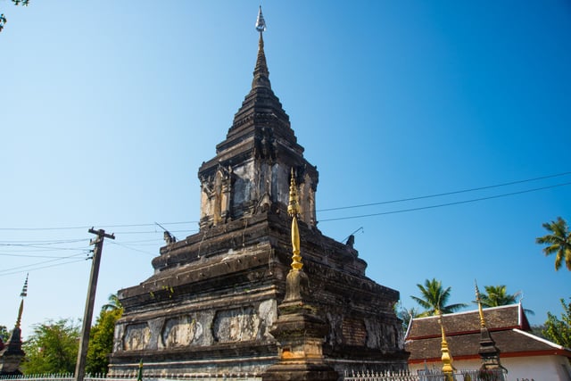 Ancient Buddhist Temple In Northern Laos