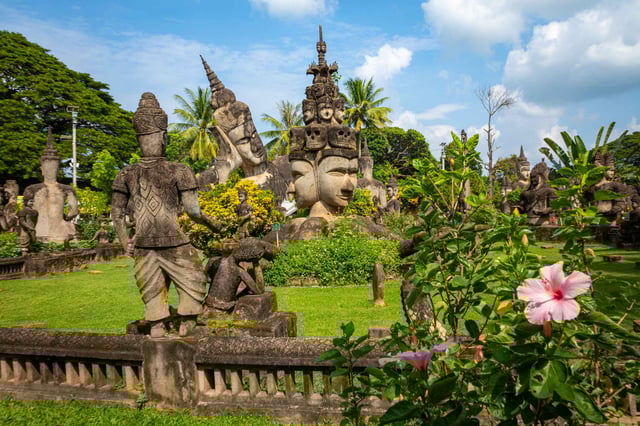 Buddha Park Stone Statues In Vientiane