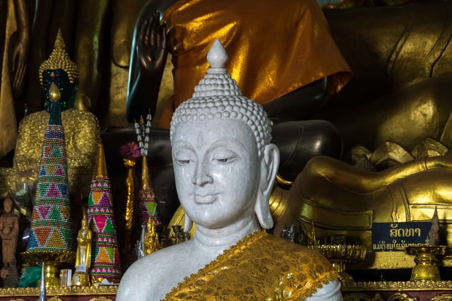 Buddha Statue At Wat Manorom