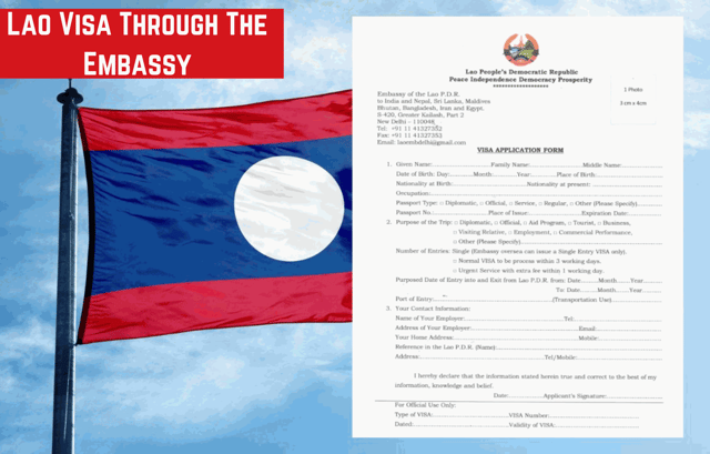 Lao Visa Through The Embassy