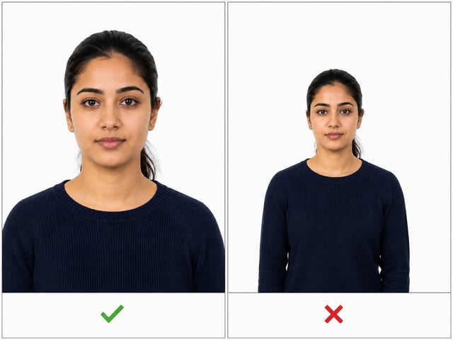 Natürliche und retuschierte Fotos von Antragstellern