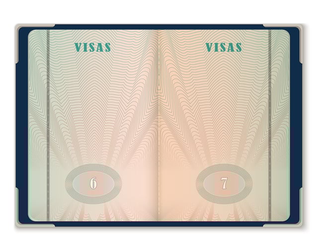 Passport visa pages