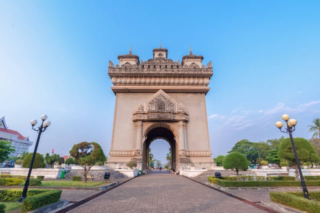 Patuxay Victory Gate In Vientiane