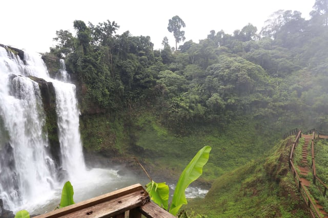 Tad Yueng Waterfall In Southern Laos
