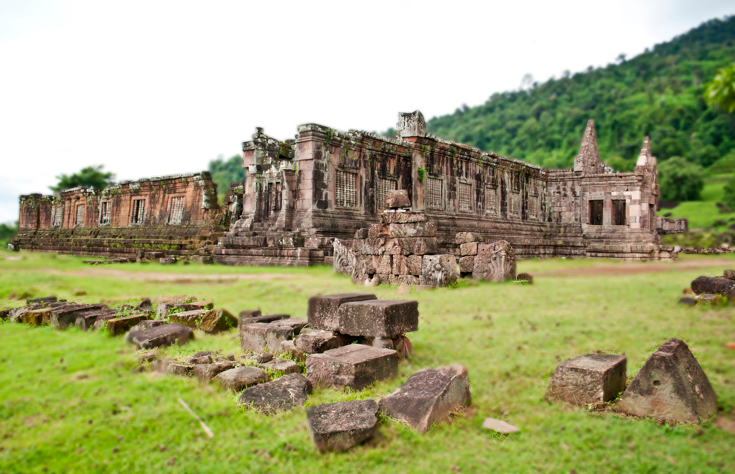 Ancient Khmer Ruins In Southern Laos