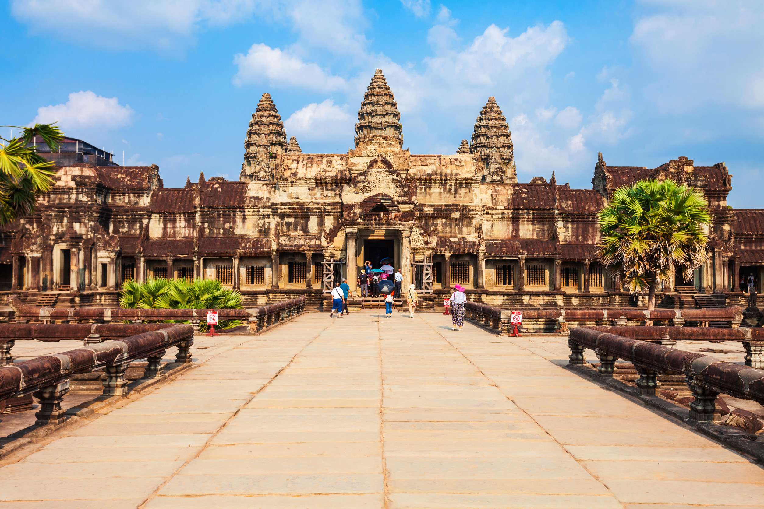 Angkor Wat temple in Siem Reap, Cambodia. Angkor Wat is the largest religious monument in the world.