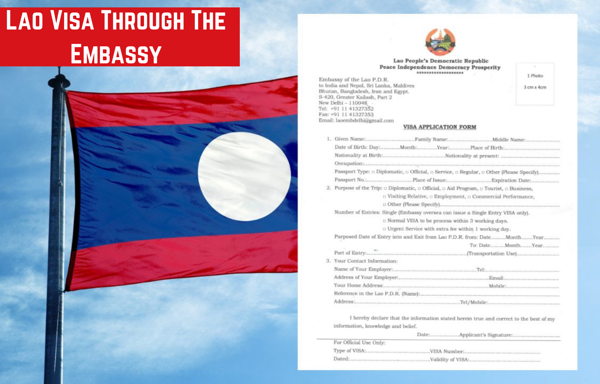 Lao Visa Through The Embassy