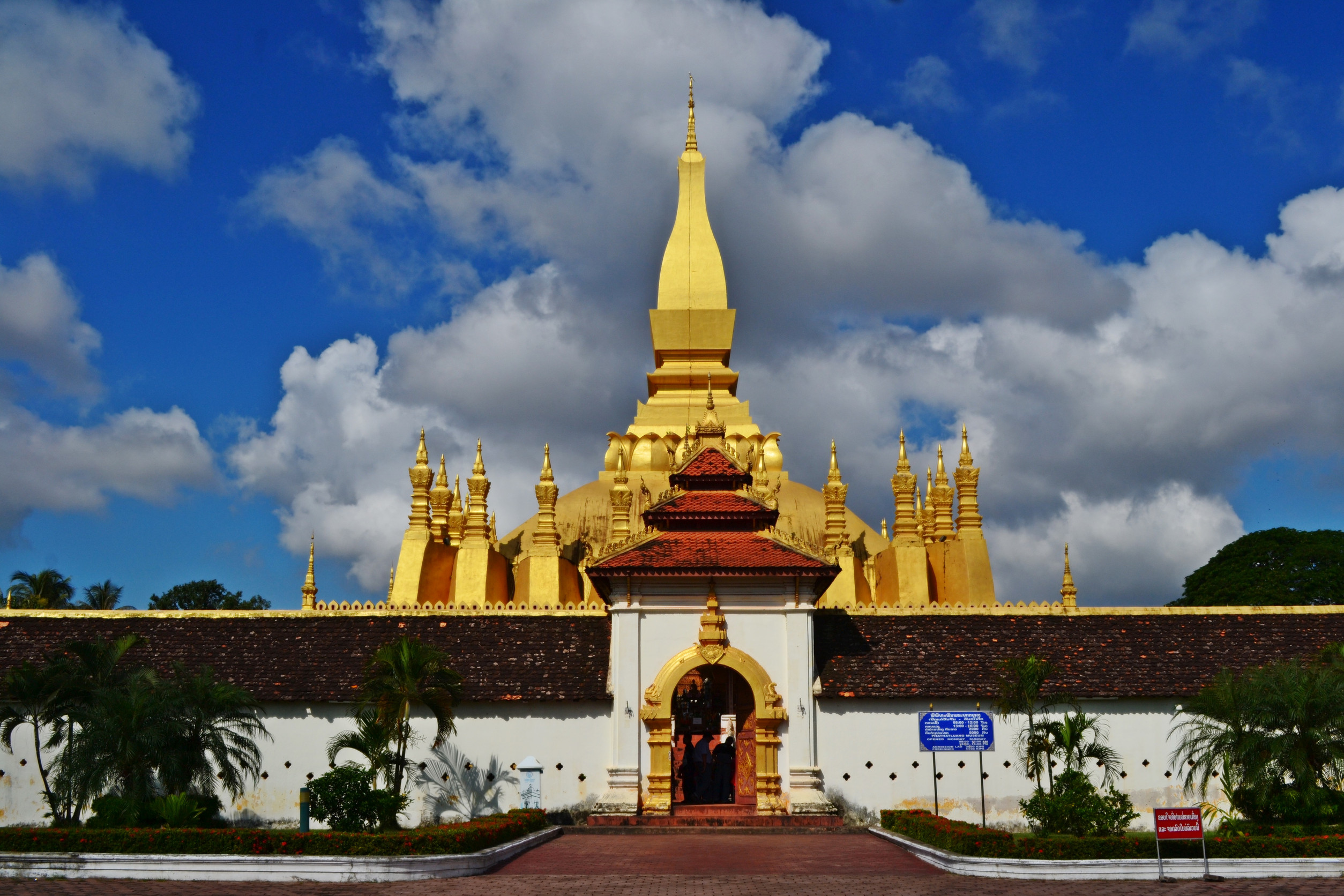 The Golden Stupa In Vientiane